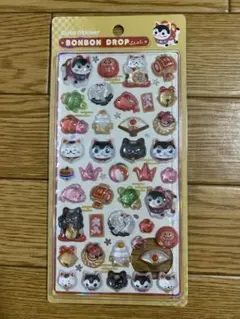 BONBON ボンボンドロップシール　お正月　招き猫　和柄