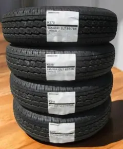 BRIDGESTONE K370 145/80R12LT 新品タイヤ4本のサムネイル