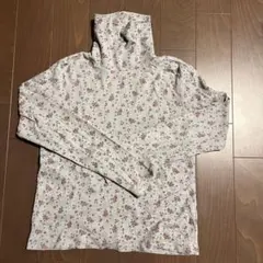 エディーバウアー　花柄ハイネック長袖Tシャツ