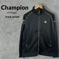 00's/vintage/champion/トラックジャケット/ブラック/y2k