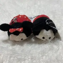 ツムツム　ミッキー　ミニー ぬいぐるみ2個セット　横幅9cm