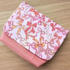 マチ付き移動ポケット　女の子　リボン