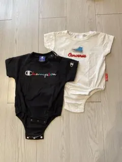 Champion & Converse ロンパース2点セット　70
