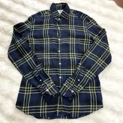 【美品】Giannetto ジャンネット　ホリゾンタルカラー　リネンシャツ　Mのサムネイル
