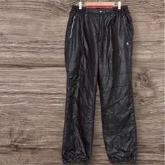 【美品】ルコックスポルティフ ブラック キルティングパンツ サイドポケット付き