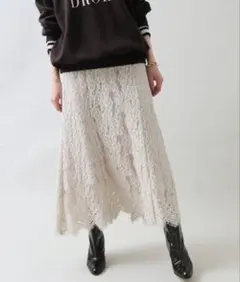 IENA フラワーレースフレアスカートのサムネイル