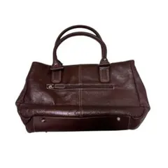 ungaro ウンガロ 高島屋取扱 シボレザー トート A4対応 肩掛け可 茶 