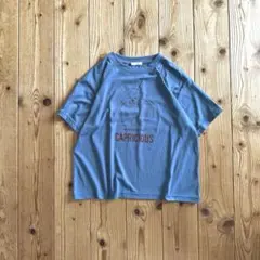 ehka sopo CAPRICIOUS 半袖Tシャツ ブルー 犬プリントのサムネイル