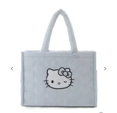 ハローキティ ハートキルティングトートバッグ ブルー