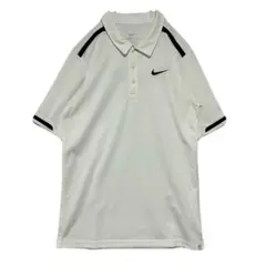 【美品】ナイキ ポロシャツ S ホワイト DRI-FIT テニス ゴルフのサムネイル