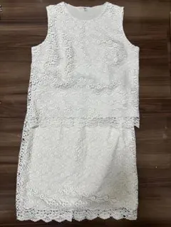 UNIQLO レースセットアップ XL ホワイト