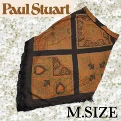 h80〚Paul Stuart〛ペイズリー柄 フリンジスカート Mサイズのサムネイル