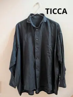 TICCA ティッカ スクエアビッグシャツ ソメロス社生地 綿100％ 洗える