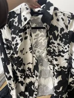 ZARA カウ柄 長袖シャツ Mサイズ