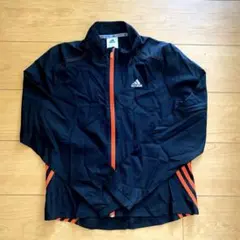 キッズ130⭐︎adidas 黒 ジャケット⭐︎シャカシャカ薄手