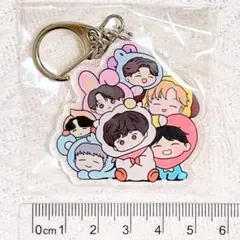 【新品未使用】BTS BT21 全員 集合 アクリルキーホルダー アクキー