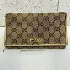 し*ば様 GUCCI GGキャンバス 長財布