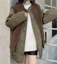 【INGNI】ボアベスト＋キルトブルゾン