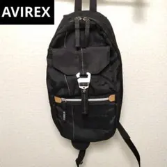 AVIREX PDW ボディバッグ ウエストポーチ ブラック - メルカリ