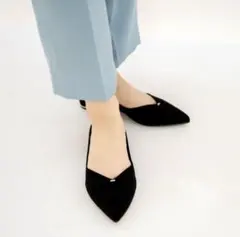 【GWセール】新品未使用 Launa lea サイドカットフラットパンプス