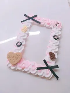 B8 トレカケース ホイップデコ ピンク ハンドメイド