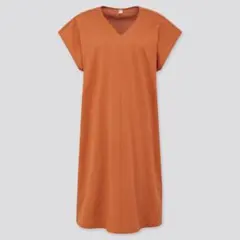 ユニクロ マーセライズコットンコクーンワンピース M 綿100% ゆったり 美品