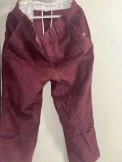 バーガンディ コーデュロイ カジュアルパンツ