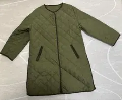 ビームス　 オリーブグリーン キルティングコート