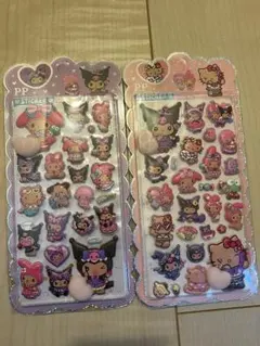 日焼けキティ　マイメロ　クロミ　おしりシール　ぷにぷにシール　２枚セット