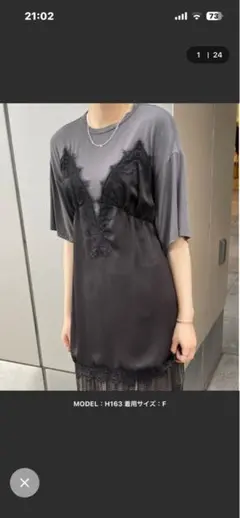 Vaquera ブラ 下着プリントのオーバーサイズTシャツ - メルカリ