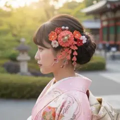 【新作✨】和装に3歳 7歳 七五三 卒業式 浴衣 着物 髪飾り つまみ細工セット