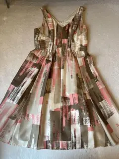 美品◆バナナリパブリック フレアワンピース ひざ丈 サイズ38