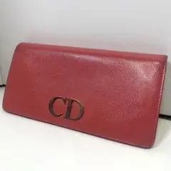 Christian Dior ディオール　ピンク　ロゴ　長財布　パテントレザーのサムネイル
