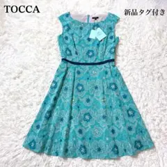 美品　TOCCA ワンピース 4 ノースリーブ　フラワーモチ―フレ―ス 中古・古着通販】TOCCA (トッカ) フラワー刺繍ワンピース