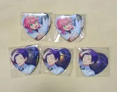 姫宮桃李 伏見弓弦 心光印彩ハート缶バッジ まとめ売り shuffleシャッフル
