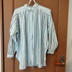 アメリカンホリック　ワイドギャザーストライプシャツ　Mサイズ　大きめ