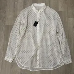 【未使用タグ付き】Gabardine K.T シアー ドット柄長袖シャツのサムネイル