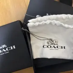 COACH (コーチ)スターリングシルバー ダブルチャームネックレス - メルカリ