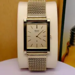SEIKO QUARTZ スクエア型腕時計 稼動 - メルカリ