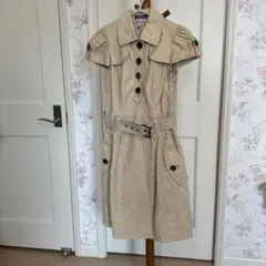 バーバリーブルーレーベル　トレンチワンピース　クリーニング済み