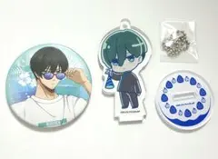 ブルーロック 糸師凛 缶バッジ&アクリルスタンドキーホルダー セット