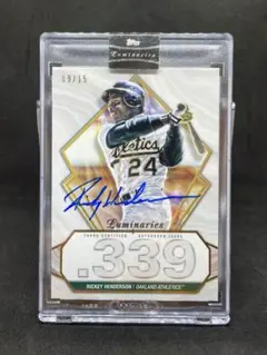 2022 Topps Rickey Henderson Auto /15