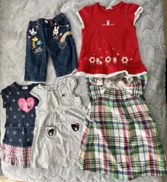 ミキハウス 女の子　子供服　まとめ売り5点　100cm