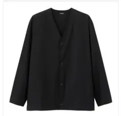 GU　ストレッチカーディガン　ACTIVE　V ネック　XL サイズ　ブラック