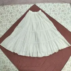 コットンスカート白