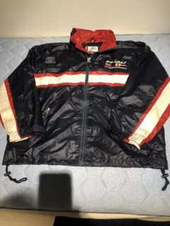 【FUBU】ナイロンジャケット　国旗刺繍　古着used y2k フブ