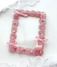 ホイップデコ　B8硬質トレカケース　赤　ピンク