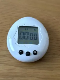 キャラタイマー　たまごっち　白