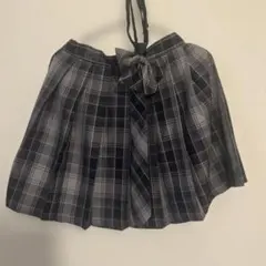 さ*と様 HUG SUNSHINE ブラック系チェック スクールスカート M Q