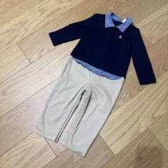 美品　babyGAP ロンパース　つなぎ　フォーマル ブラナンベア　重ね着風